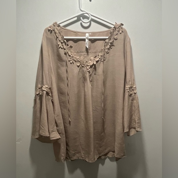 NY Collection Other - NY Collection Women's Beige Top size XL